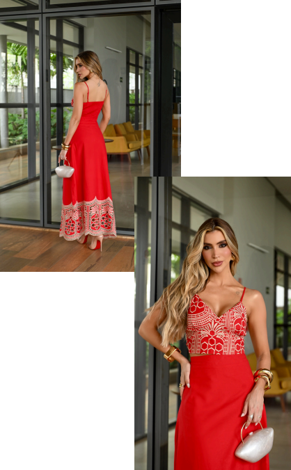 Conjunto Linho com Bordado, Débora